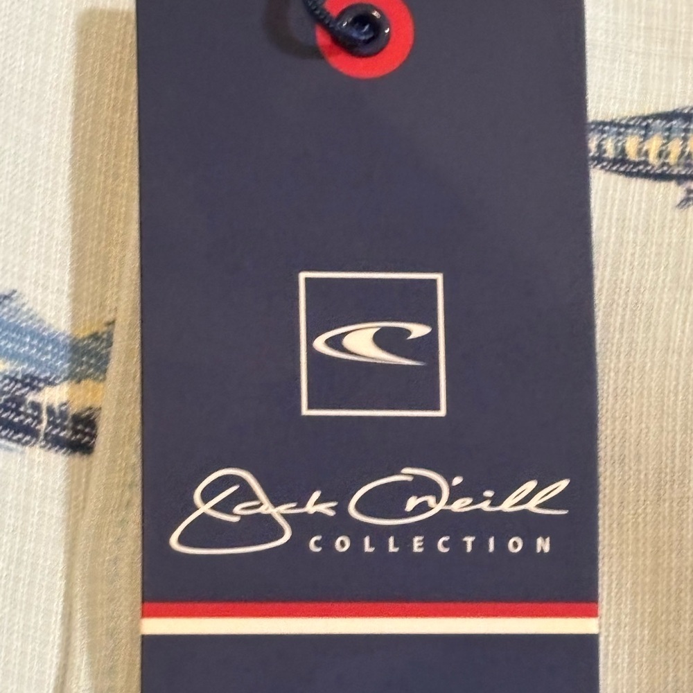 O’Neill Jack O’Neill Collection Fish Print S/S Button Down Shirt Men’s XXL NWT - Picture 9 of 9